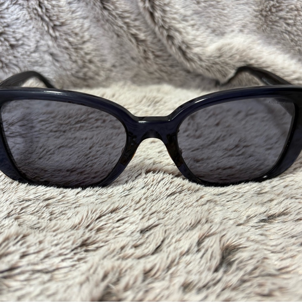 Coach Black Rectangular Sunglasses